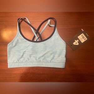 Fourlaps Vitality Sports Bra River Blue Space Dye